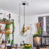 Suardi Hanger Goud, Zwart, 1-licht