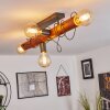 Burruyaco Plafondlamp Grijs, Natuurlijke kleuren, 4-lichts