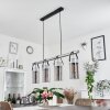 Yaretayo Hanglamp Oud zilver, Zwart, 4-lichts