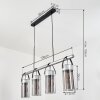 Yaretayo Hanglamp Oud zilver, Zwart, 4-lichts