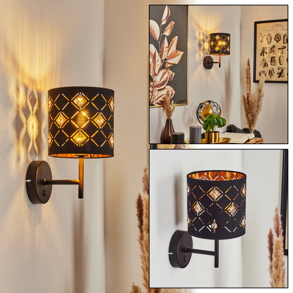 Trasancos Muurlamp Zwart, 1-licht main product photo