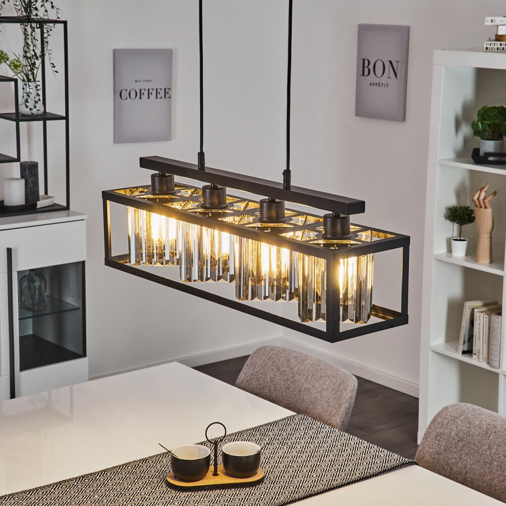Barracon Hanglamp Zwart, 4-lichts main product photo