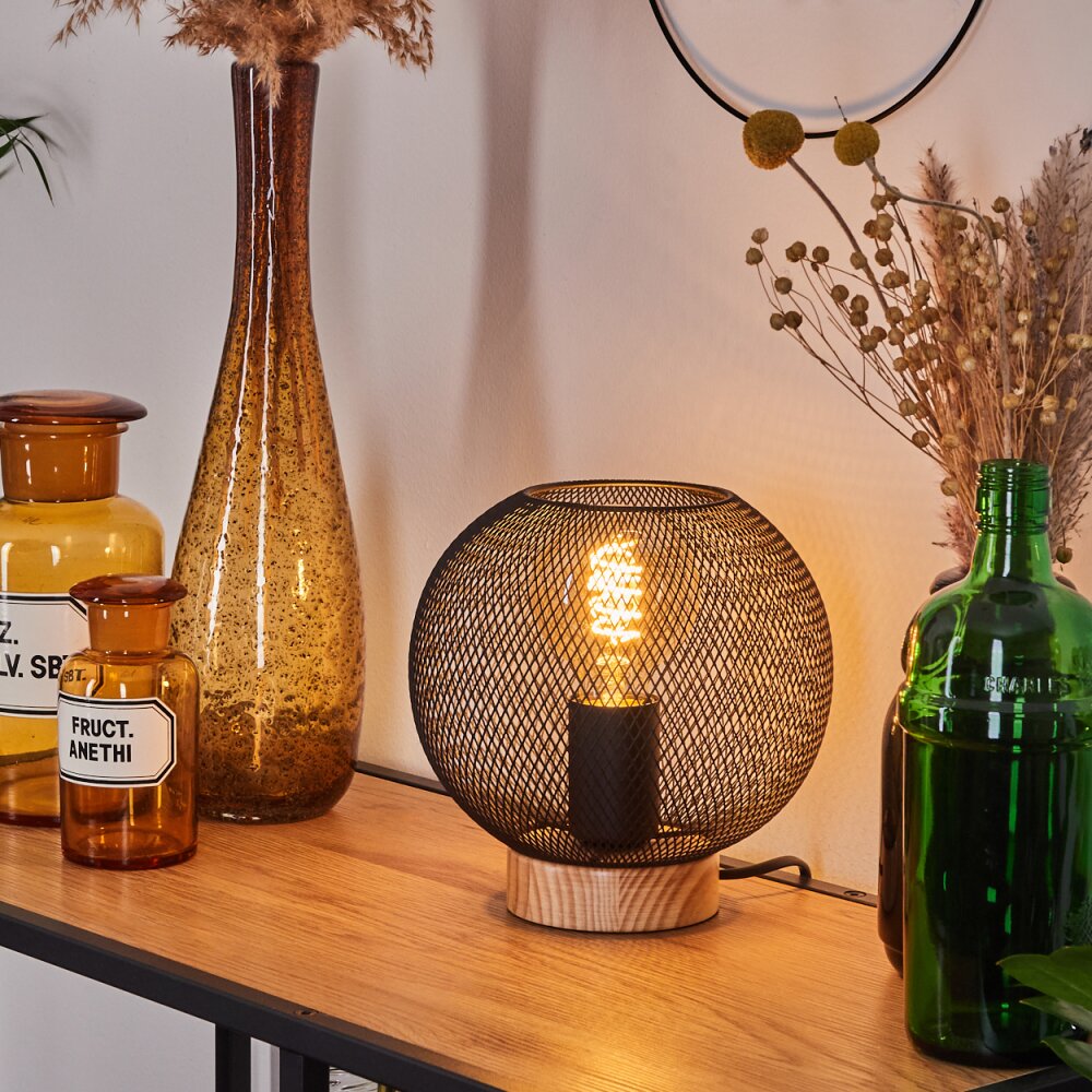 Reiden Tafellamp Natuurlijke kleuren, Zwart, 1-licht main product photo