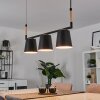 Cerrizal Hanglamp Natuurlijke kleuren, Zwart, 3-lichts