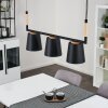 Cerrizal Hanglamp Natuurlijke kleuren, Zwart, 3-lichts