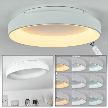 Maraya Plafondlamp LED Wit, 1-licht, Afstandsbediening Maraya Plafondlamp LED Wit, 1-licht, Afstandsbediening
