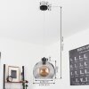 Andeer Hanger Zwart, 1-licht