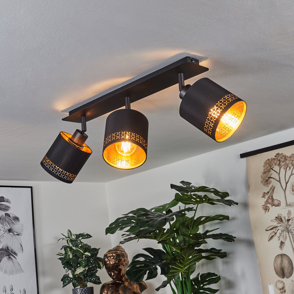Shoi Plafondlamp Zwart, 3-lichts main product photo