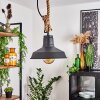 Nacate Hanger Natuurlijke kleuren, Zwart, 1-licht