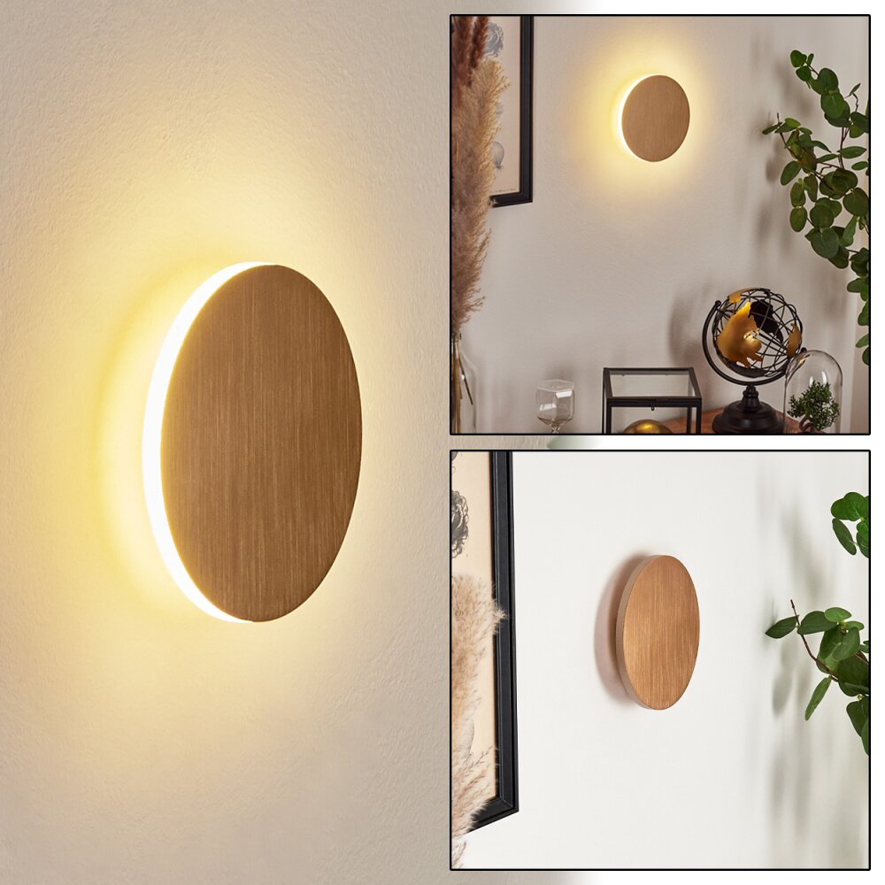Comallo Muurlamp LED Goud, Messing, 1-licht main product photo