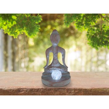 Gobo BUDDHA Solarlamp LED Wit, 1-licht