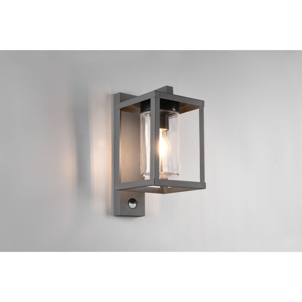 Trio Lunga Buiten muurverlichting Antraciet, 1-licht, Bewegingsmelder main product photo