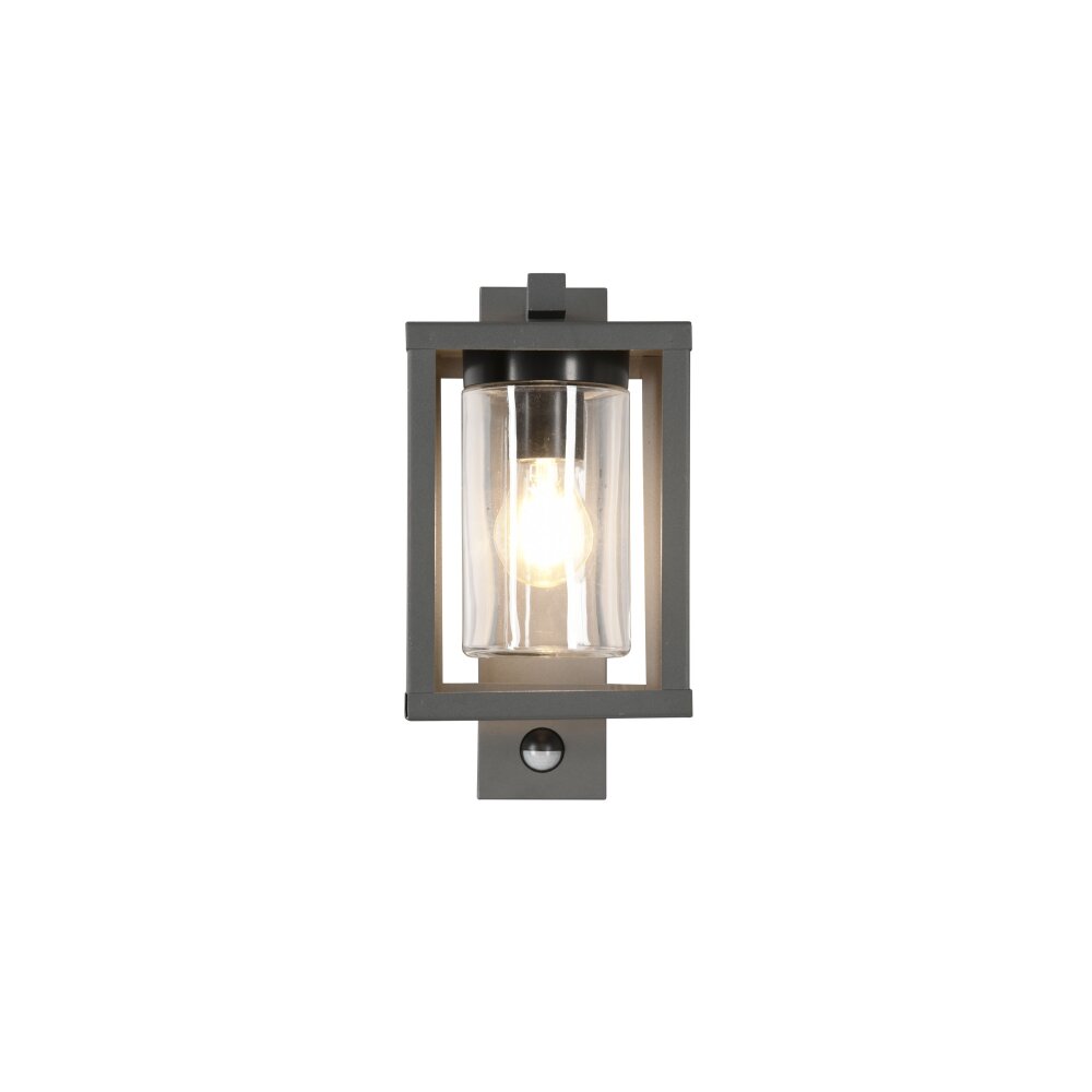 Trio Lunga Buiten muurverlichting Antraciet, 1-licht, Bewegingsmelder