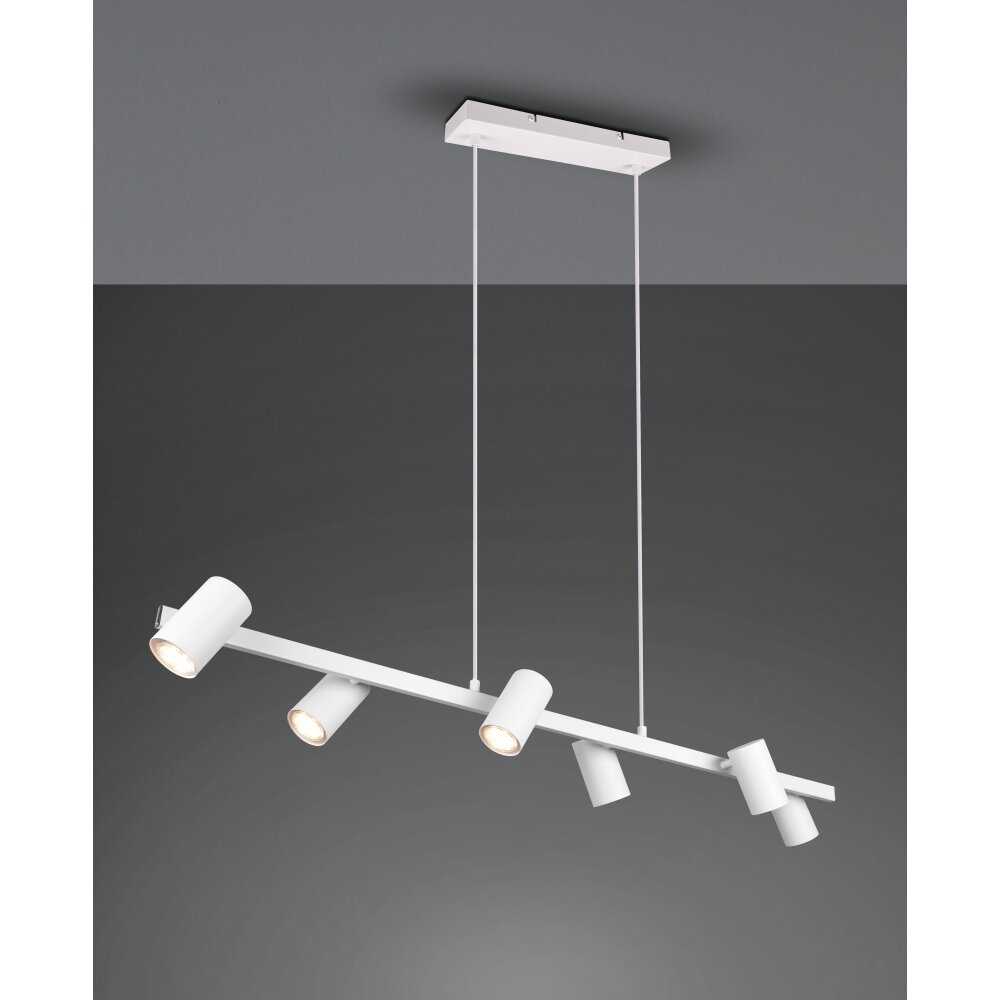 Trio MARLEY Hanglamp Wit, 6-lichts main product photo