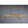 Trio MARLEY Hanglamp Natuurlijke kleuren, Nikkel mat, 4-lichts