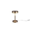 Trio Franklin Tafellamp LED Oud messing, 1-licht