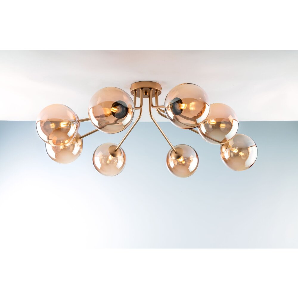 Luce Design NEPTUN Plafondlamp Messing, 8-lichts main product photo