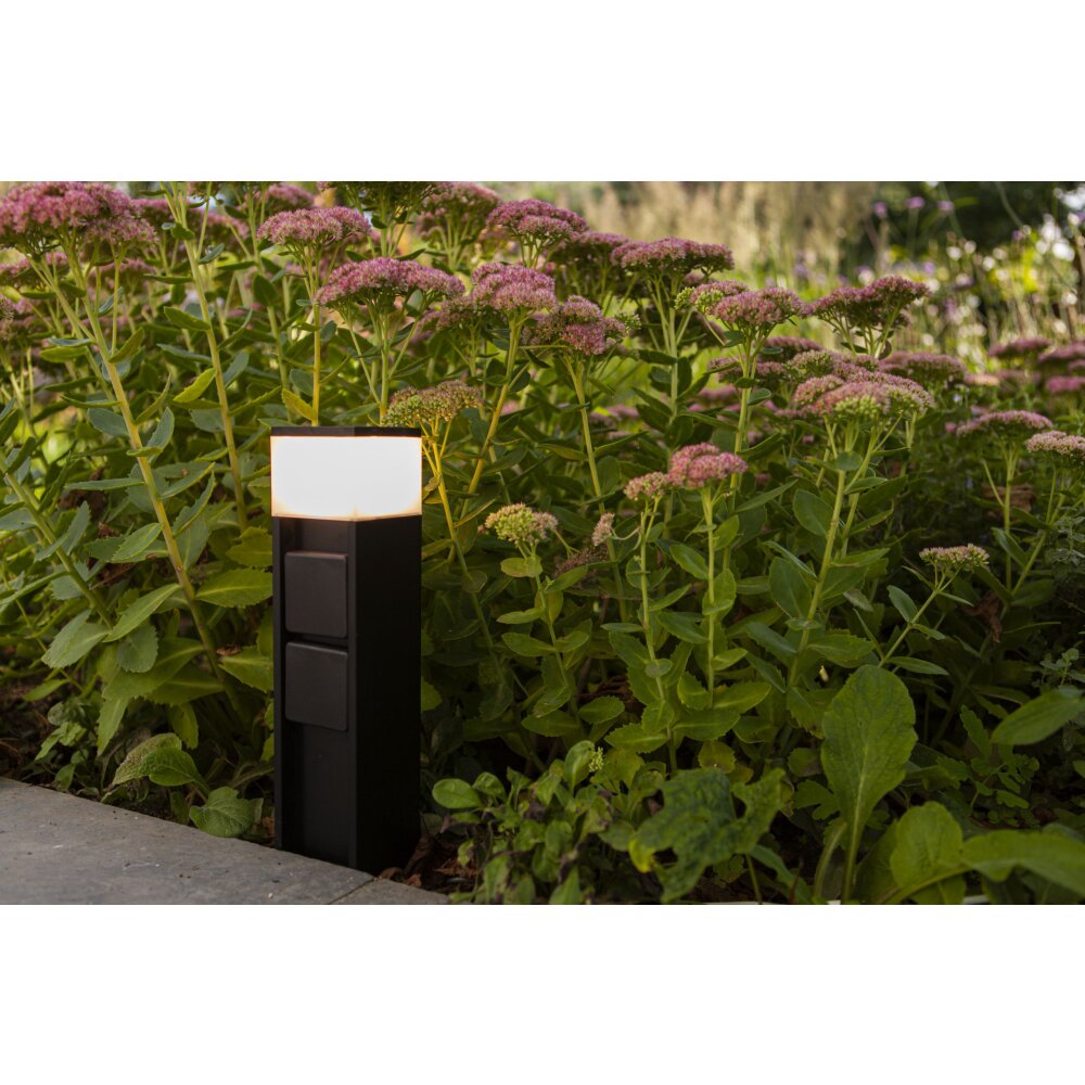 Lutec MAINS Padverlichting LED Zwart, 1-licht main product photo