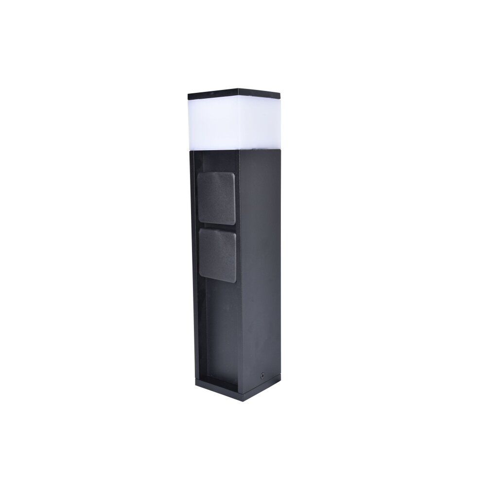 Lutec MAINS Padverlichting LED Zwart, 1-licht