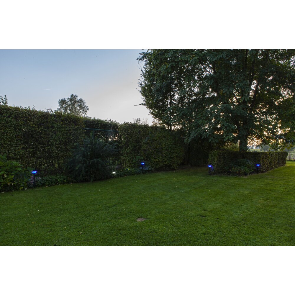 Lutec KARLO Padverlichting LED Zwart, 1-licht, Bewegingsmelder, Kleurwisselaar