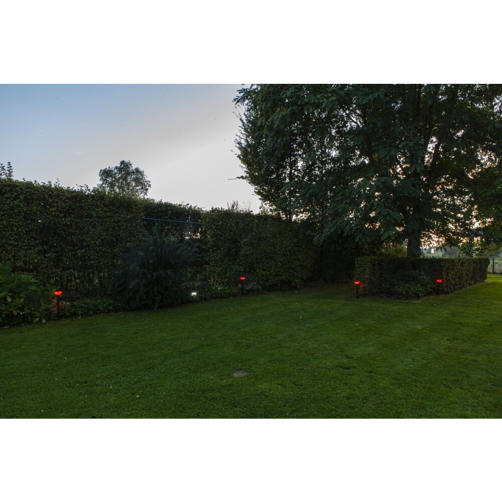 Lutec KARLO Padverlichting LED Zwart, 1-licht, Bewegingsmelder, Kleurwisselaar