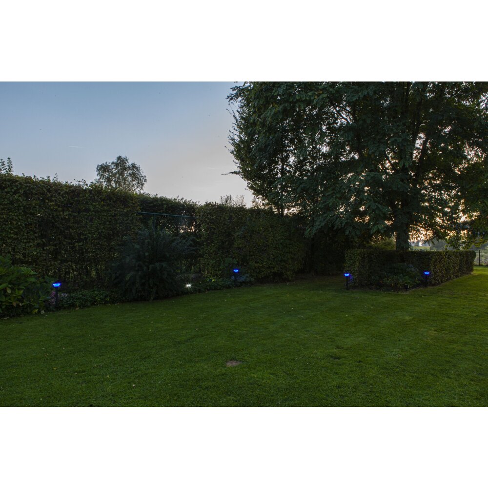 Lutec KARLO Padverlichting LED Zwart, 1-licht, Bewegingsmelder, Kleurwisselaar
