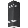 Lutec STRIPES Buiten muurverlichting LED Zwart, 2-lichts