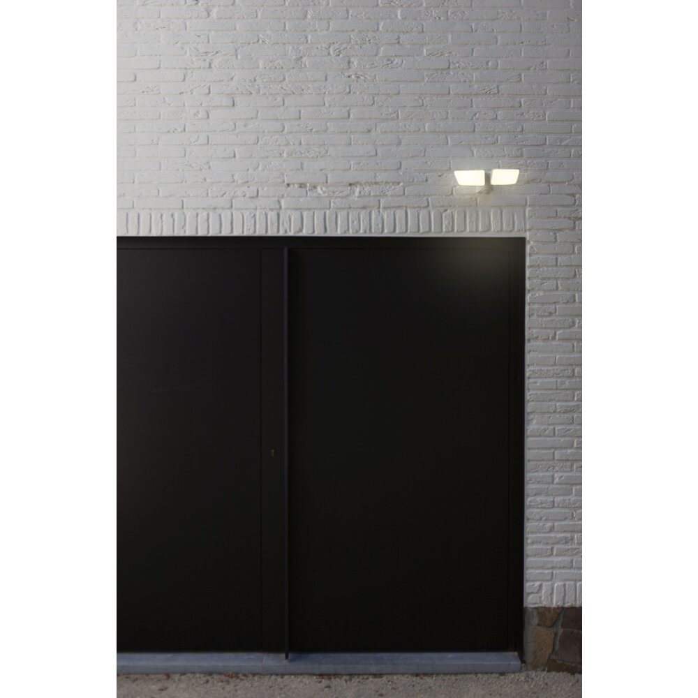 Lutec ARTICA Buiten muurverlichting LED Wit, 1-licht, Bewegingsmelder