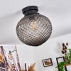 Caracoles Plafondlamp Zwart, 1-licht