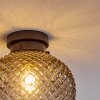 Caracoles Plafondlamp Zwart, 1-licht