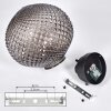 Caracoles Plafondlamp Zwart, 1-licht