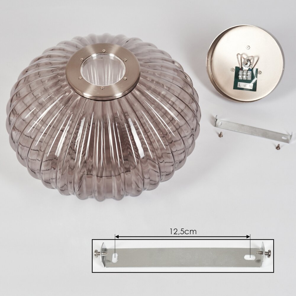 Chapal Plafondlamp Nikkel mat, 1-licht