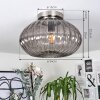 Chapal Plafondlamp Nikkel mat, 1-licht
