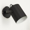 Puelches Muurlamp Zwart, 1-licht