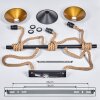 Bolombolo Hanglamp Goud, Zwart, 3-lichts