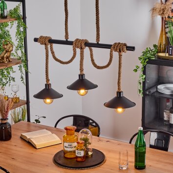 Bolombolo Hanglamp Goud, Zwart, 3-lichts