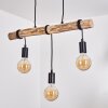 Toleda Hanglamp Natuurlijke kleuren, Zwart, 3-lichts