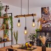 Toleda Hanglamp Natuurlijke kleuren, Zwart, 3-lichts