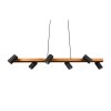 Trio MARLEY Hanglamp Zwart, 6-lichts