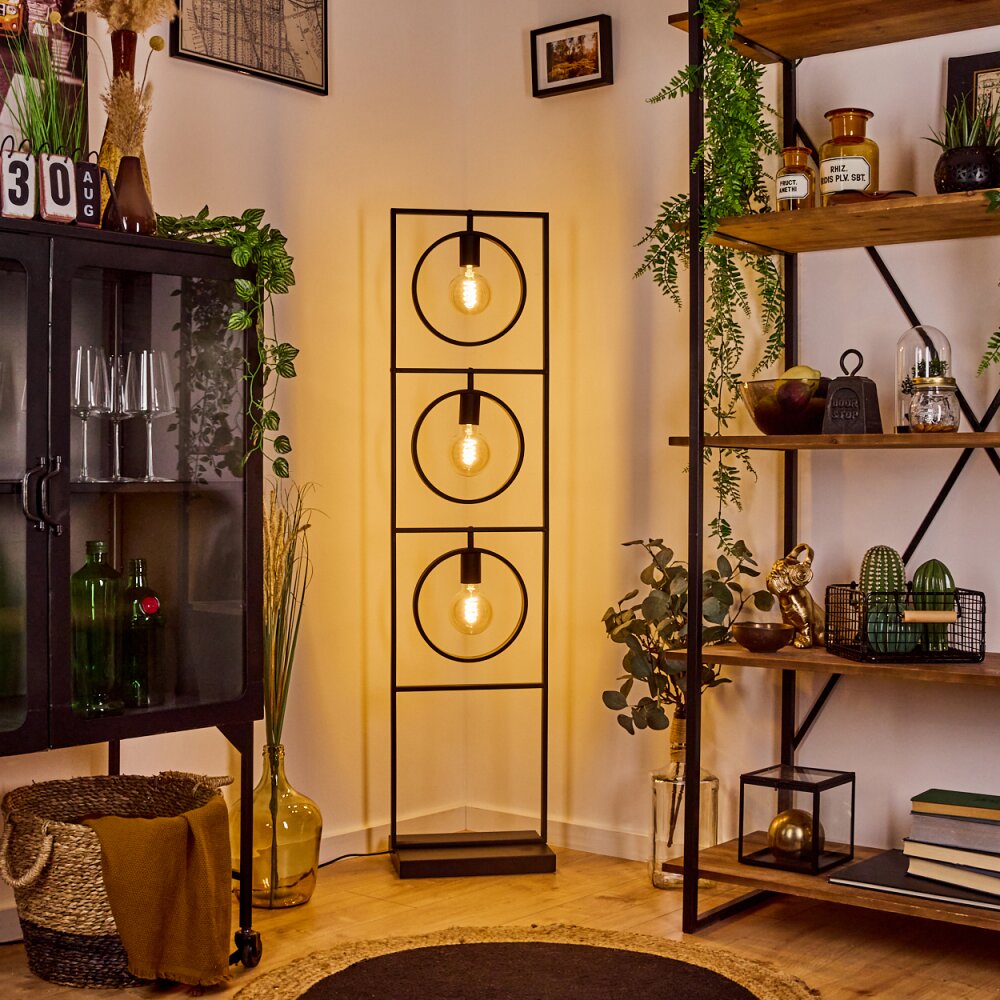 Assiniboia Staande lamp Zwart, 3-lichts main product photo
