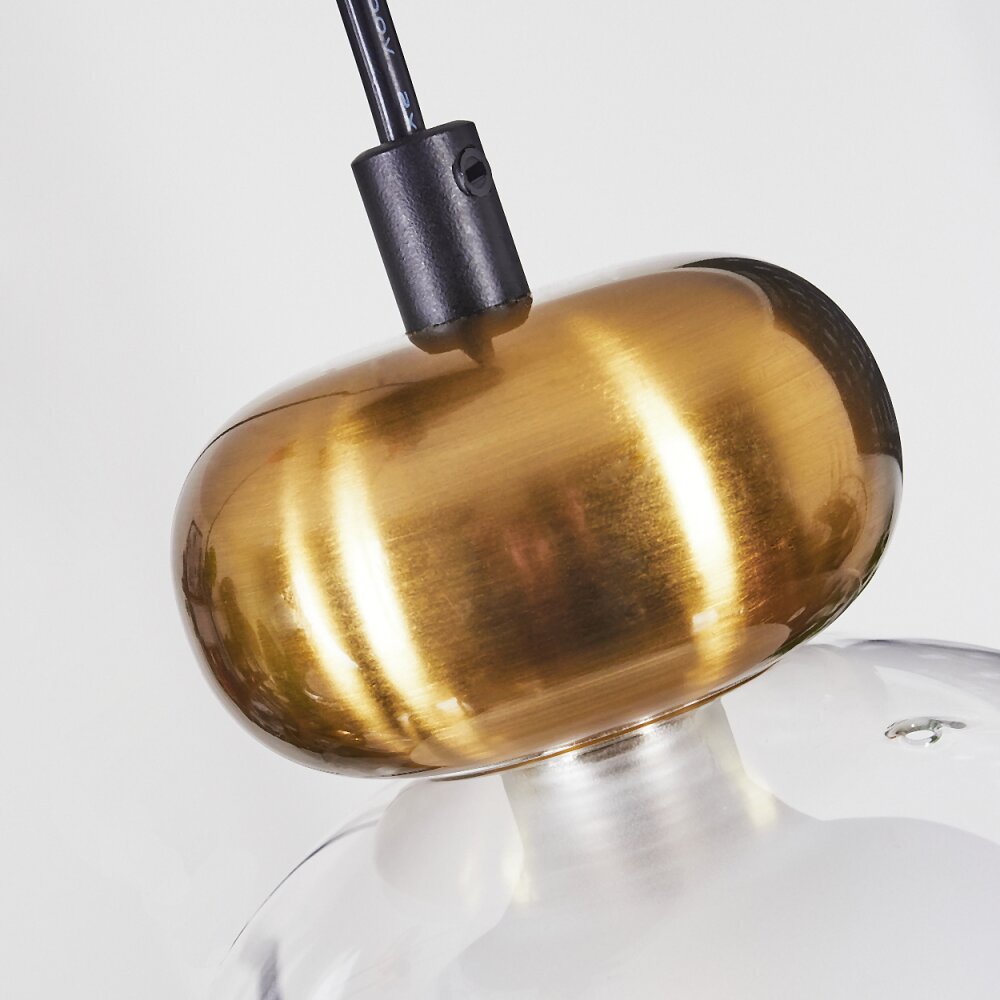 Arusi Hanglamp Brons, Zwart, 5-lichts