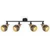 Globo SARRA Plafondlamp Zwart, 4-lichts