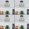 Denno Plafondlamp Goud, Zwart, 1-licht