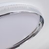 Alberton Plafondpaneel LED Chroom, Transparant, Helder, Wit, 1-licht
