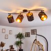 Opatija Plafondlamp Zwart, 4-lichts