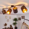 Opatija Plafondlamp Zwart, 4-lichts