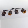 Opatija Plafondlamp Zwart, 4-lichts