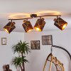 Opatija Plafondlamp Zwart, 4-lichts