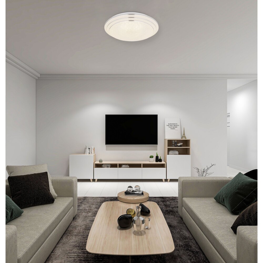 Globo ALEY Plafondlamp LED Wit, 1-licht, Afstandsbediening main product photo