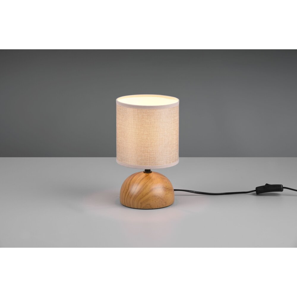 Reality LUCI Tafellamp houtlook, 1-licht main product photo